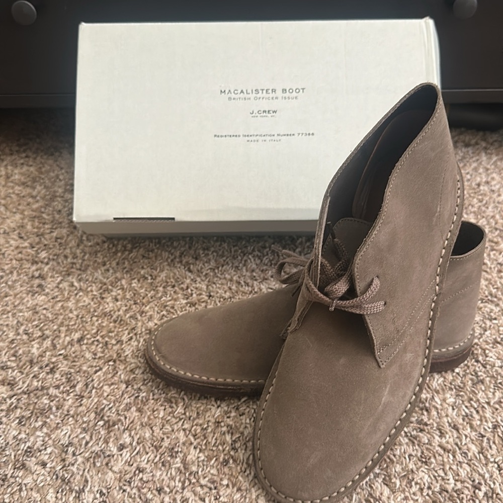 J. Crew Macalister Chukka Boot - Size 9 - Anchor Grey